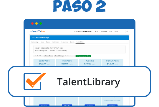 Elige un plan de TalentLibrary™